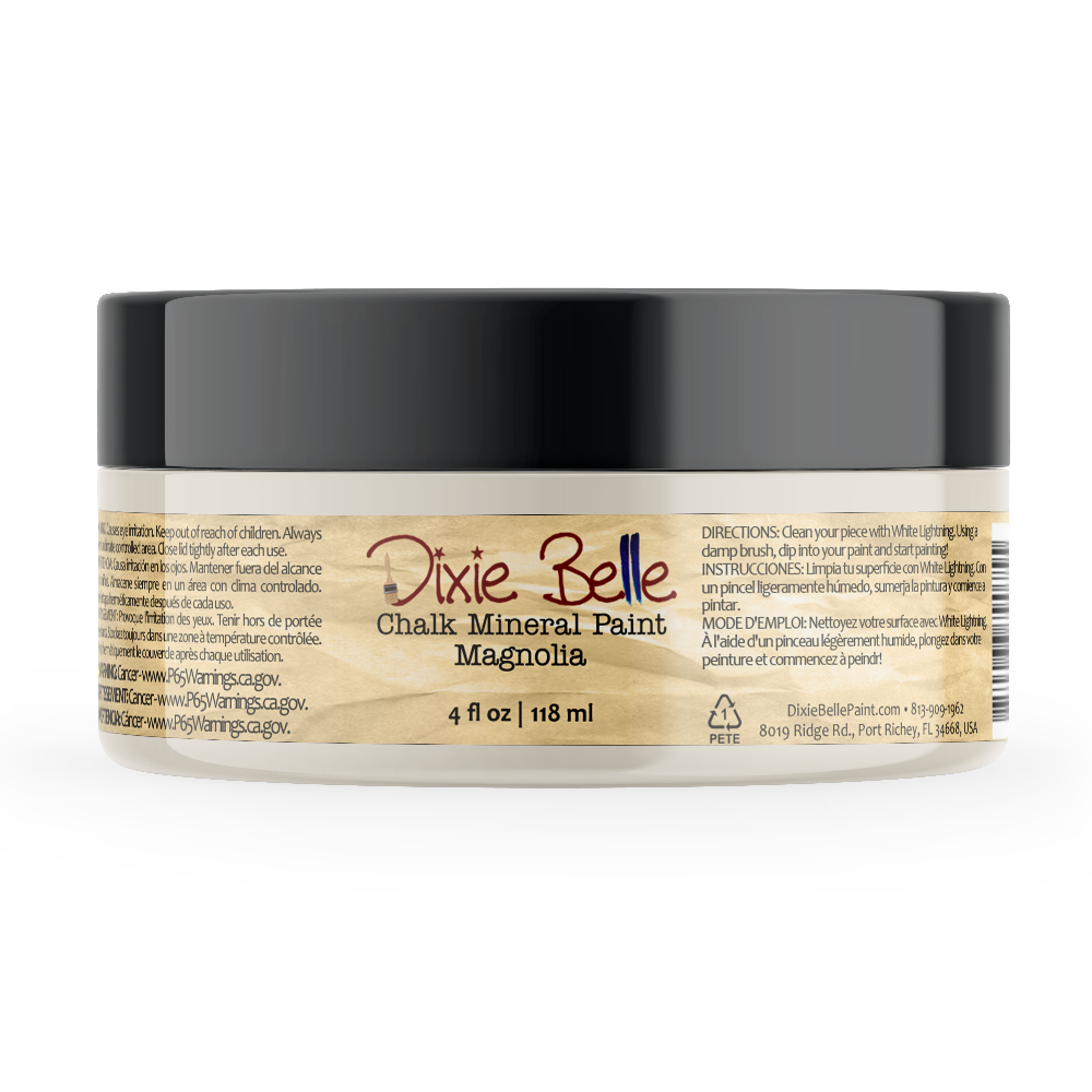 MAGNOLIA - Dixie Belle -  Off White Chalk Mineral Paint - 118ml/4oz - 236ml/8oz - 473ml/16oz - 96ml/32oz