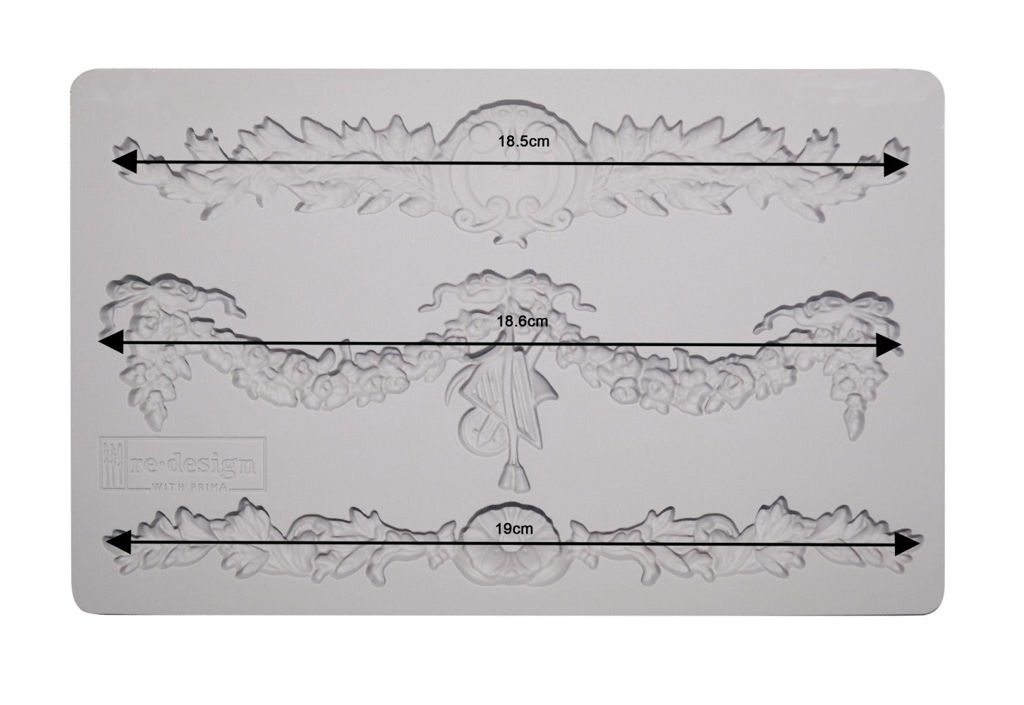 GLORIOUS GARLAND Decor Mould Re-Design with Prima 8" x 5"