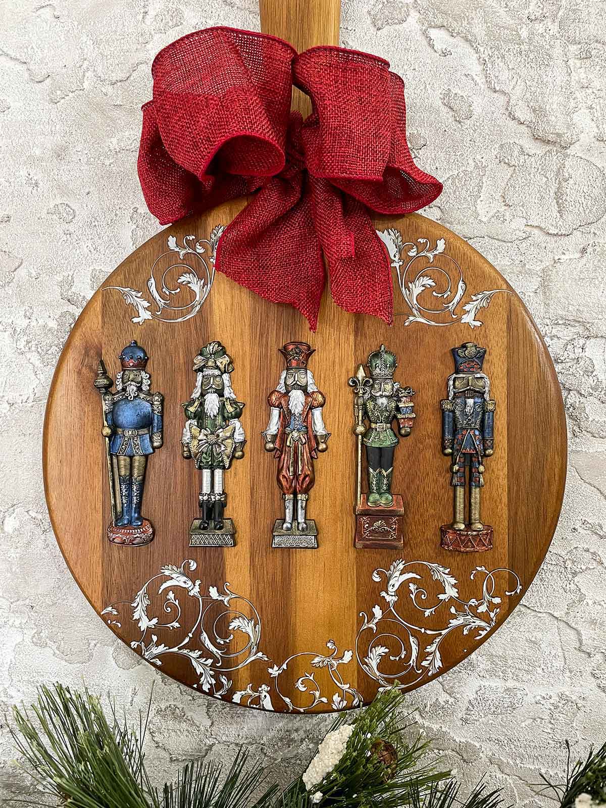 WOODEN NUTCRACKER Decor Mould Re-Design with Prima 8" x 5"