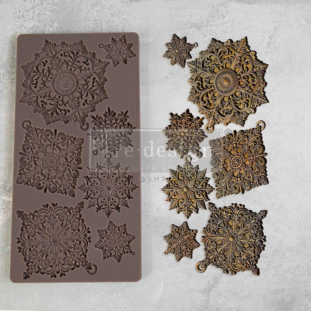 DAZZLING ORNATES Decor Mould Re-Design with Prima 5" x 10"