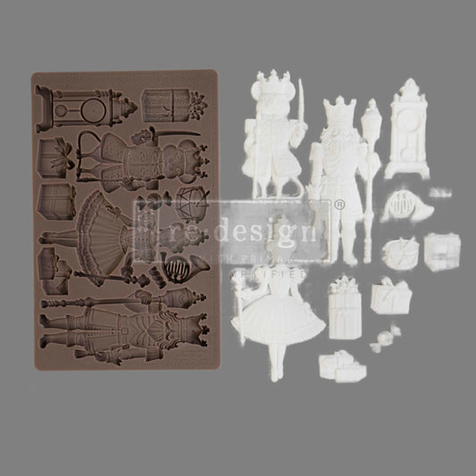 NUTCRACKER PARTY - Decor Mould Re-Design with Prima 8" x 5"