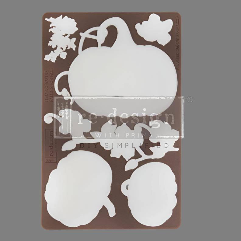 FALLING FOR FALL - Decor Mould Re-Design with Prima 8" x 5"