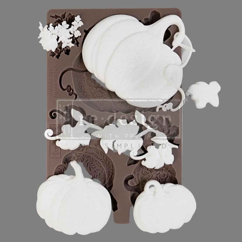 FALLING FOR FALL - Decor Mould Re-Design with Prima 8" x 5"