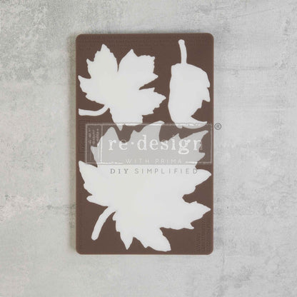 FALLING LEAVES FANTASY Decor Mould Re-Design with Prima 8" x 5"