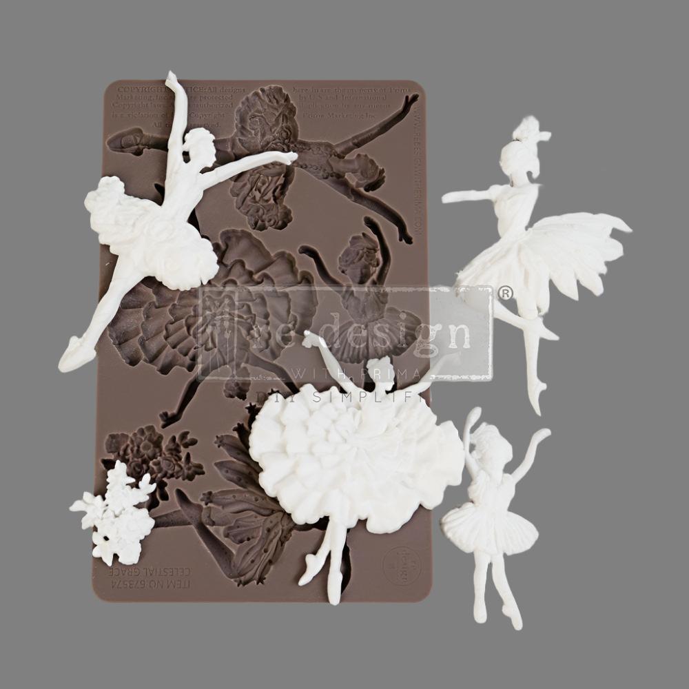 CELESTIAL GRACE - Decor Mould Re-Design with Prima 8" x 5"