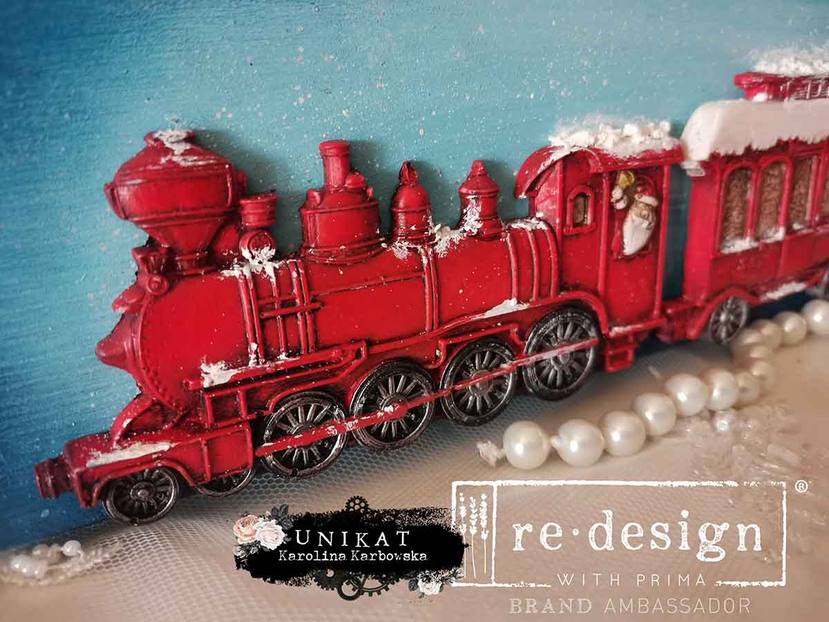 The Jolly Express Decor Mould Re-Design with Prima 5" x 10"