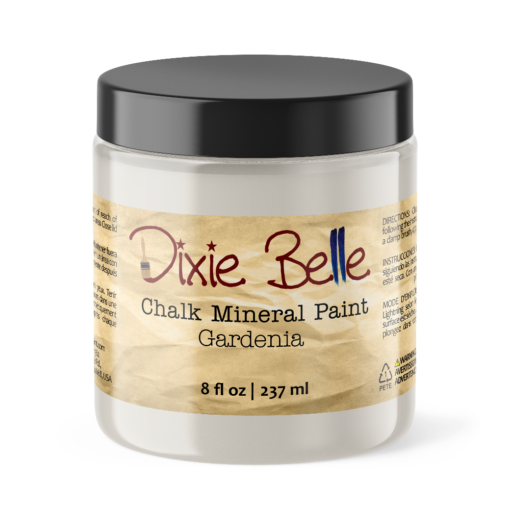 GARDENIA- Dixie Belle -  Warm White Chalk Mineral Paint - 118ml/4oz - 236ml/8oz - 473ml/16oz - 96ml/32oz