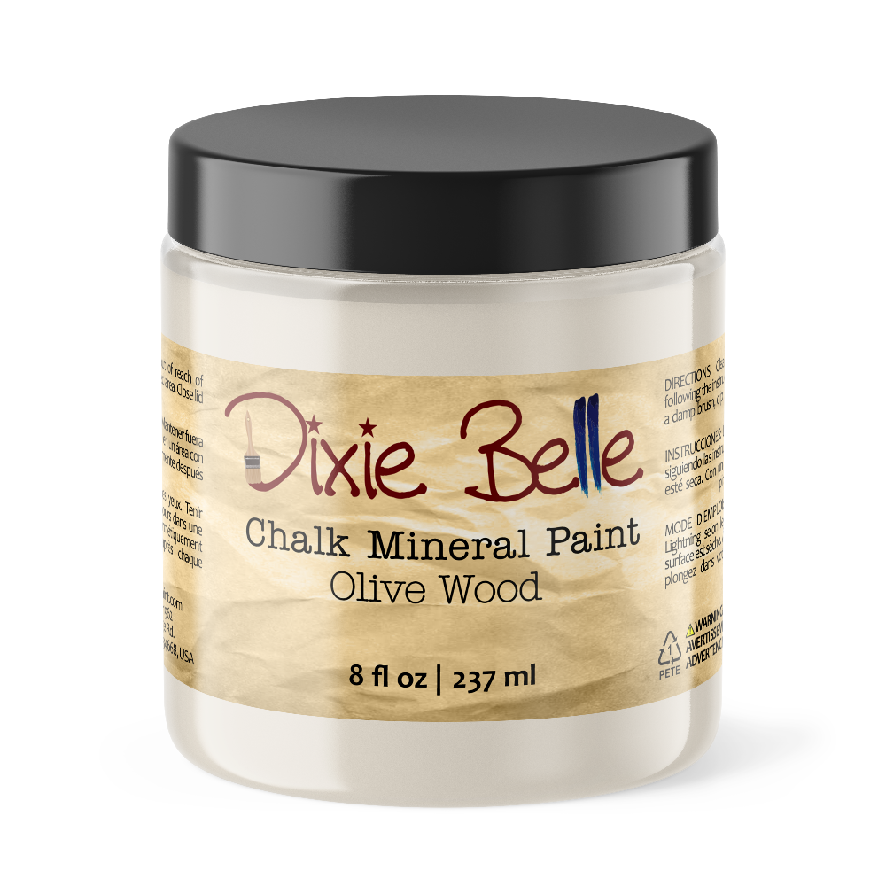 OLIVE WOOD - Dixie Belle -  Muted Green Chalk Mineral Paint - 118ml/4oz - 236ml/8oz - 473ml/16oz - 96ml/32oz
