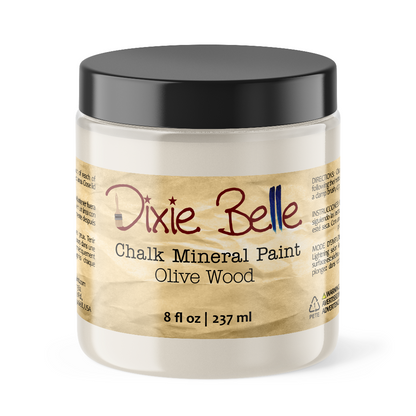 OLIVE WOOD - Dixie Belle -  Muted Green Chalk Mineral Paint - 118ml/4oz - 236ml/8oz - 473ml/16oz - 96ml/32oz