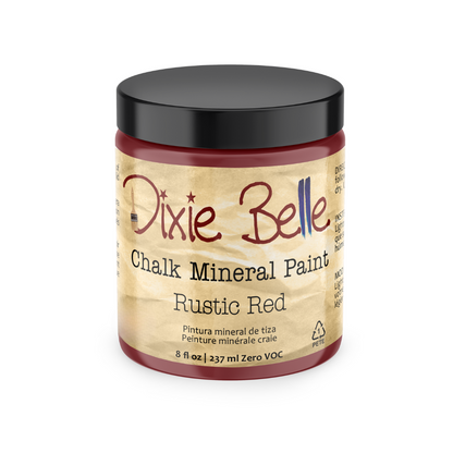 Jar of Dixie Belle Chalk Mineral Paint in Caviar color on a white background