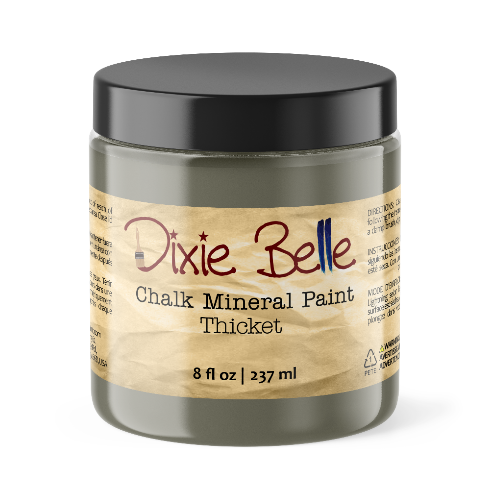 THICKET - Dixie Belle -  Muted Green Chalk Mineral Paint - 118ml/4oz - 236ml/8oz - 473ml/16oz - 96ml/32oz