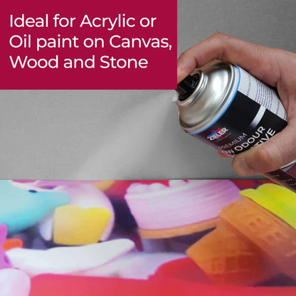 Premium Low Odour Protective Varnish Spray - Clear Gloss (400ml) - by Zieler (UK Only)