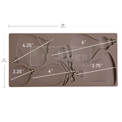 Bright Baubles Decor Mould Re-Design with Prima 5" x 10"