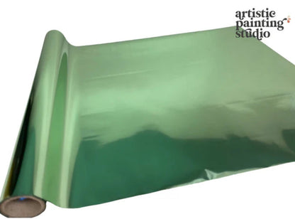 Celadon Green Metallic Foil - Rub On Metallic Foil by APS - Textile Friendly