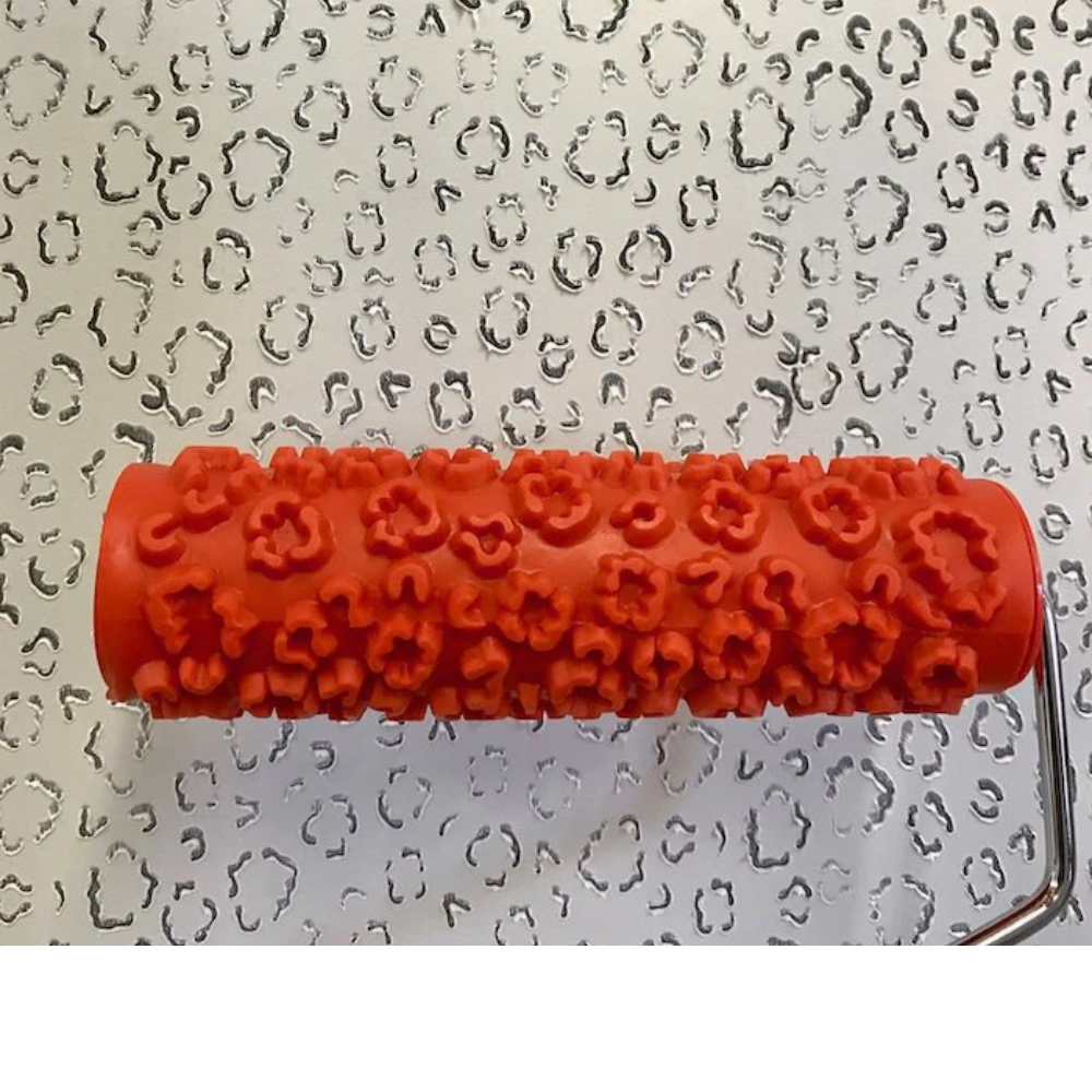 Decorative Art Texture Paint Roller with Handle - CHEETAH