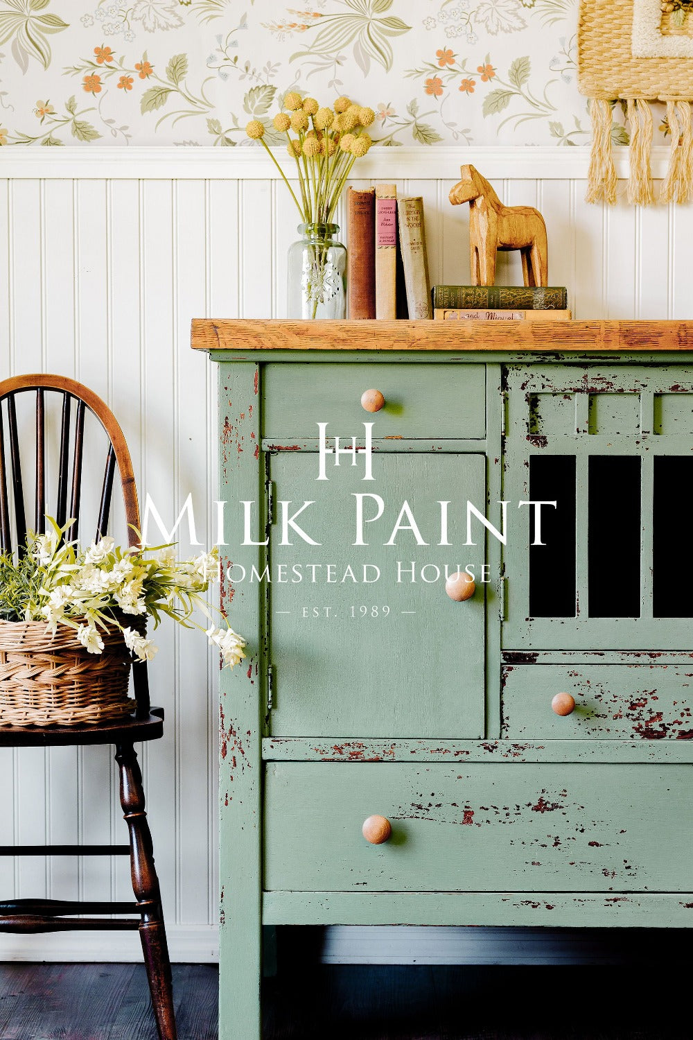 STOCKHOLM GREEN Milk Paint Homestead House 50g and 300g