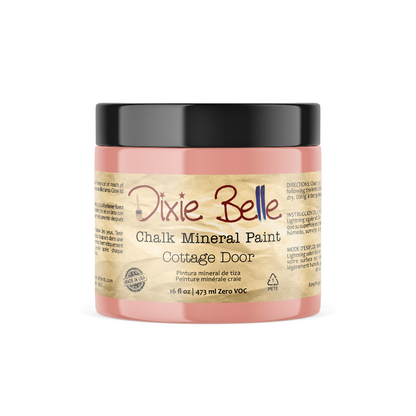 COTTAGE DOOR - Dixie Belle - Dusty Coral Chalk Mineral Paint - 118ml/4oz - 236ml/8oz - 473ml/16oz - 946ml/32oz