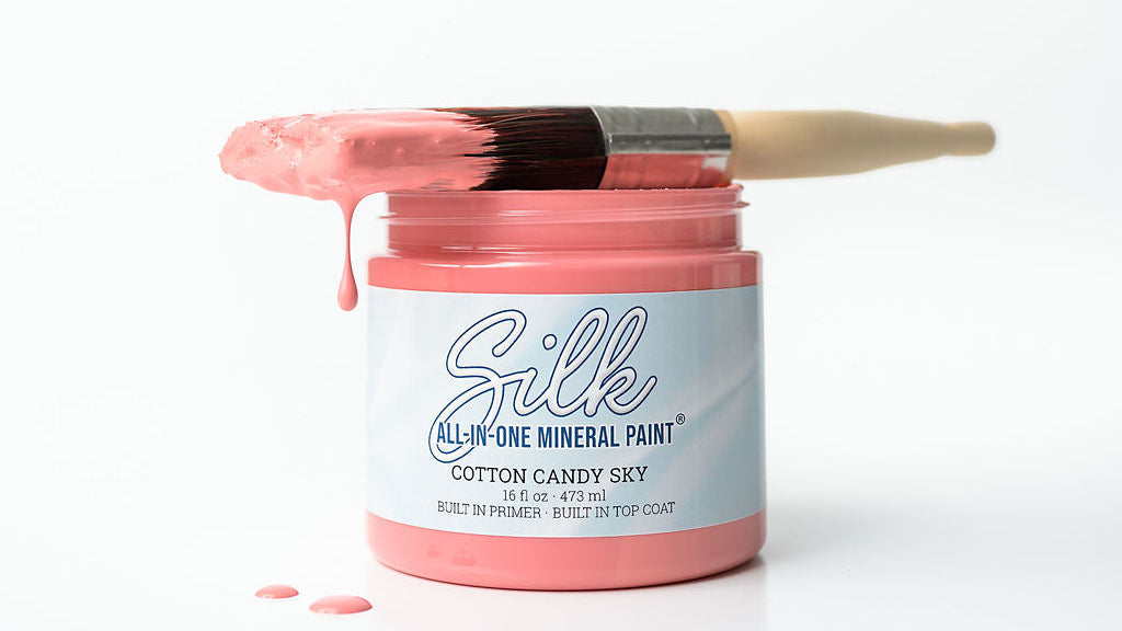 Cotton Candy Sky Dixie Belle Silk All-In-One Mineral Paint - rosy pink