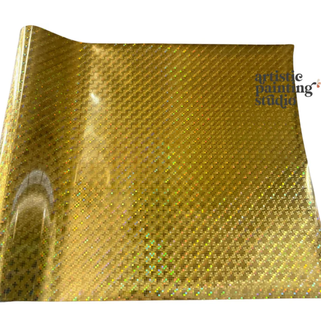 Disco Ball Gold - Rub On Metallic Foil by APS - Textile Friendly 