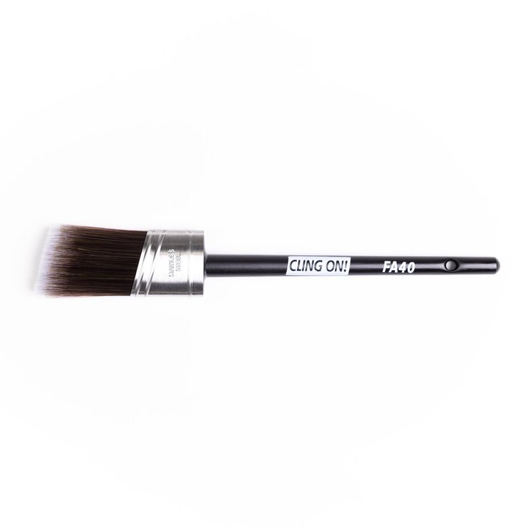 CLING ON Furniture Paint Brush FA40 Long Handle Synthetic Angled Brush