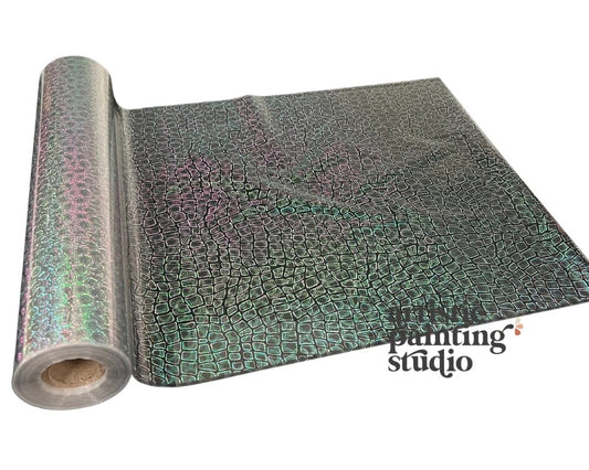 FIONA HOLOGRAM - Transparent Rub On Metallic Foil by APS - Textile Friendly