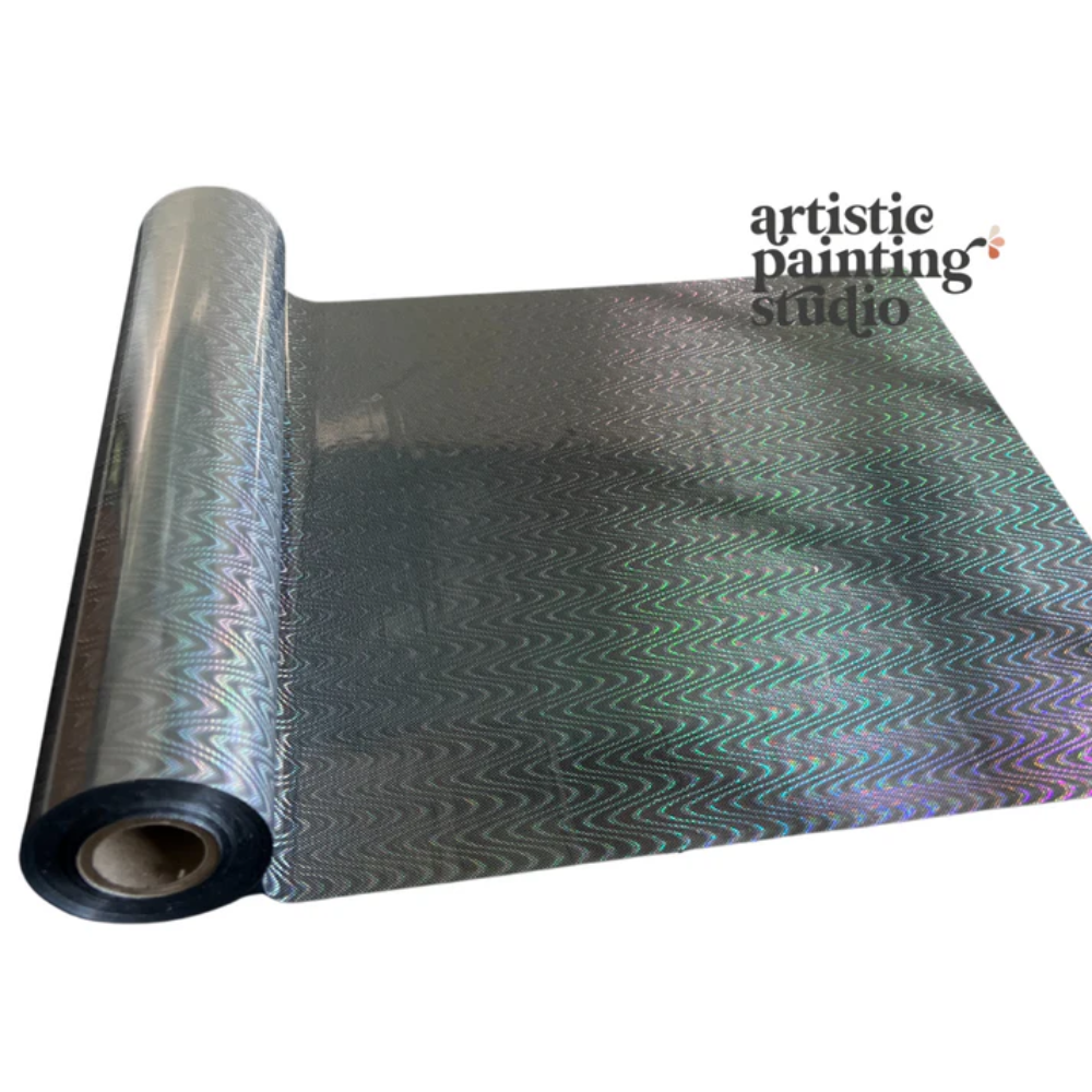 GLOW THE EXTRA MILE - (semi transparent) Holographic - Rub On Metallic Foil by APS - Textile Friendly