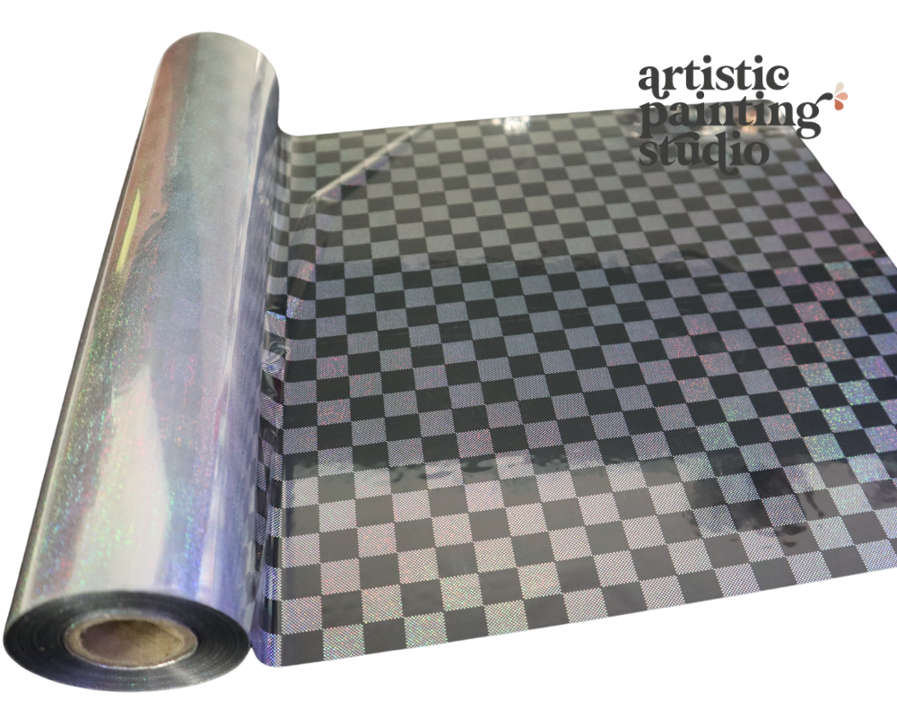 HARLEY HOLOGRAM (Transparent) - Rub On Metallic Foil by APS - Textile Friendly