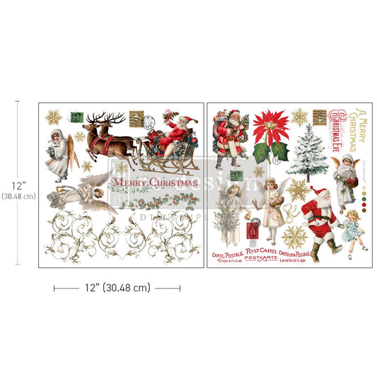 HOLIDAY TRADITIONS - 2 sheets each 30cm x 30cm - Redesign Decor Transfer Decal Media 1 of 2