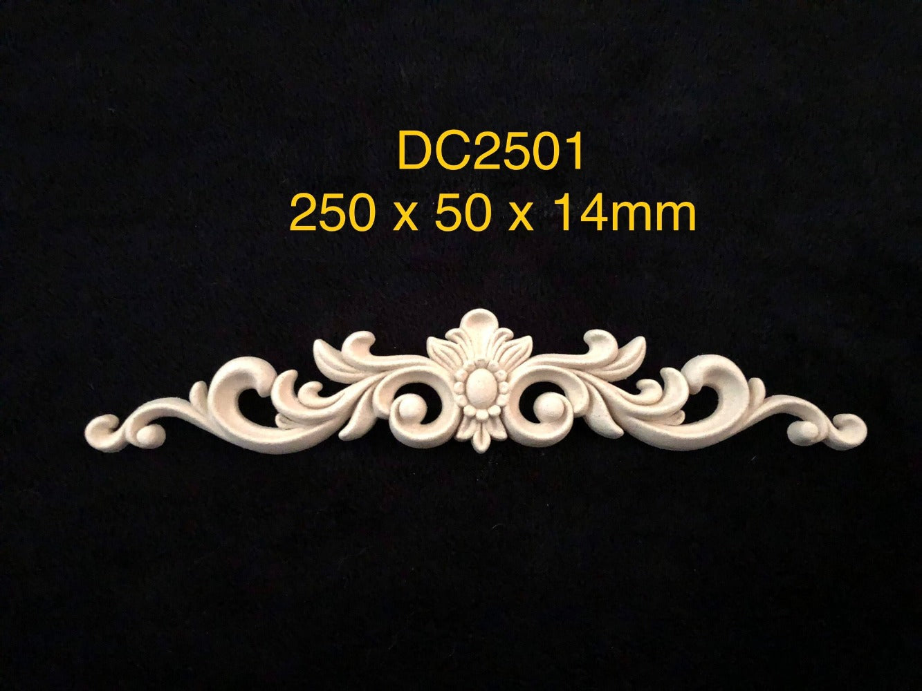Heat Bendable Wood Applique Pediment From Decocurve - DC2501