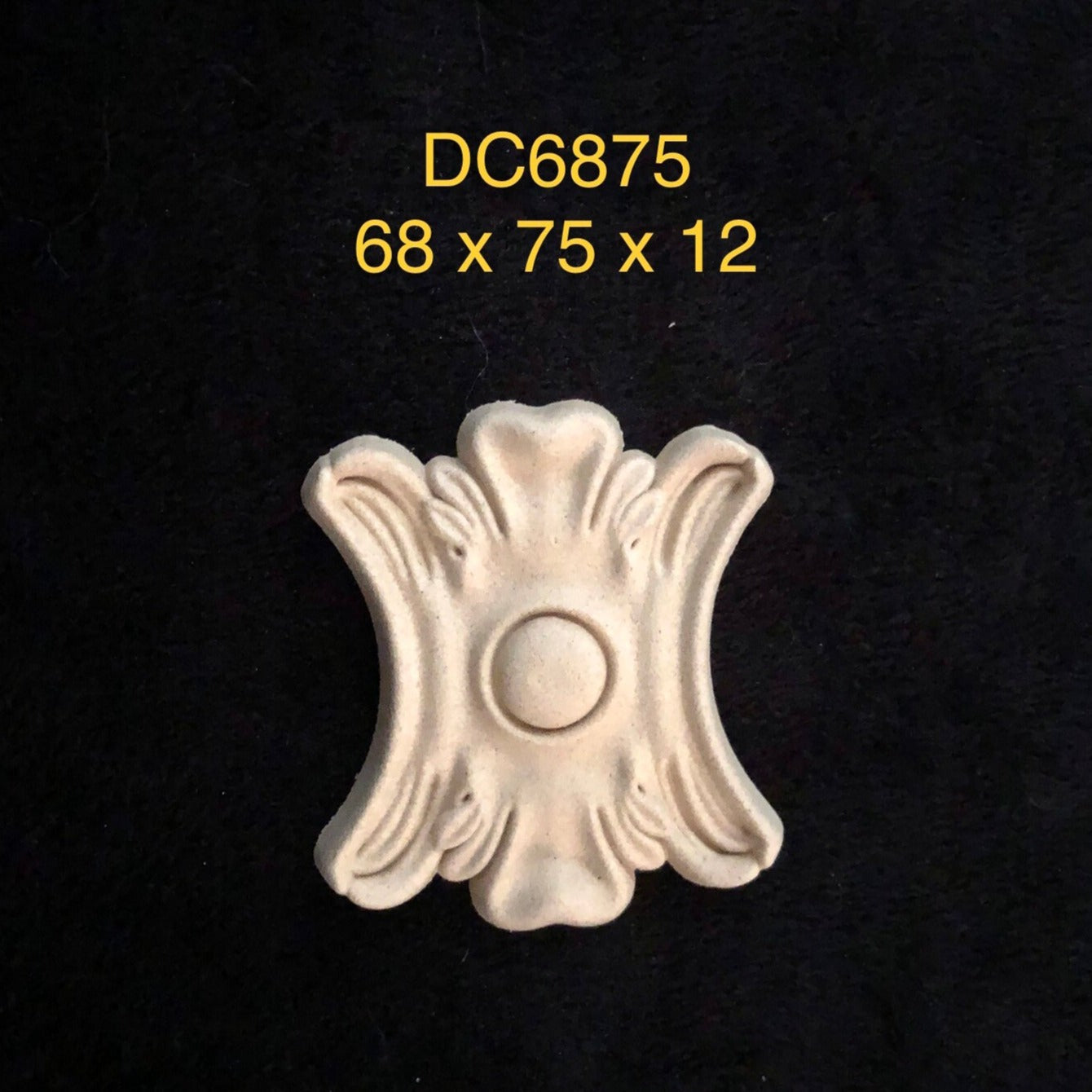Heat Bendable Wood Applique Pediment From Decocurve - DC6875