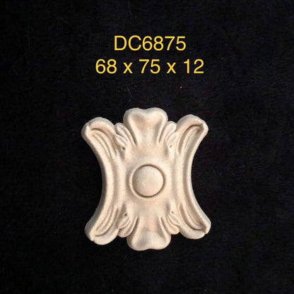 Heat Bendable Wood Applique Pediment From Decocurve - DC6875