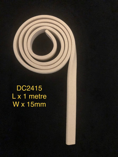 Heat Bendable Wood Trims From Decocurve - 1 Metre DC2415 15mm