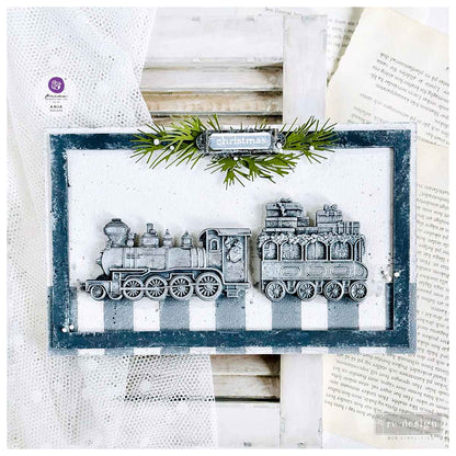 The Jolly Express Decor Mould Re-Design with Prima 5" x 10"