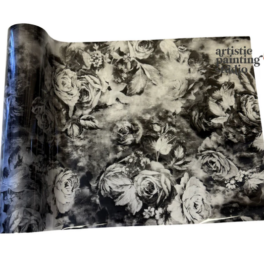 Jovie Floral - Rub On Metallic Foil by APS - Textile Friendly