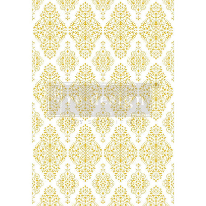 GOLDEN DAMASK - 24" x 35" - Redesign Decor Transfer Decal