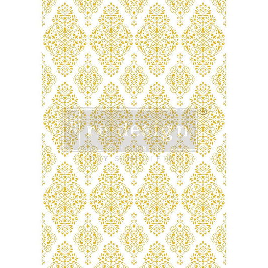 GOLDEN DAMASK - 24" x 35" - Redesign Decor Transfer Decal