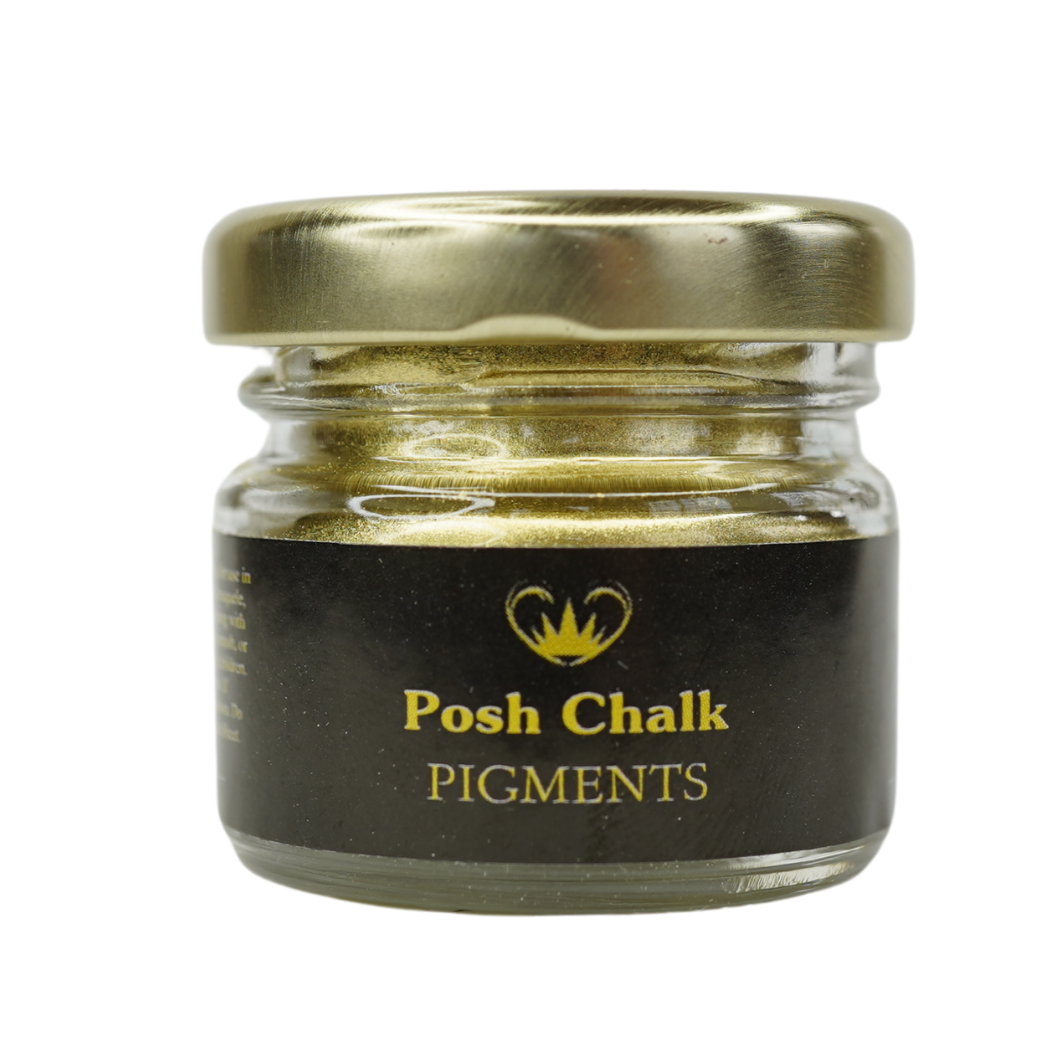 Lemon Gold Metallic Pigment - Liquid Metal - 30ml - Posh Chalk