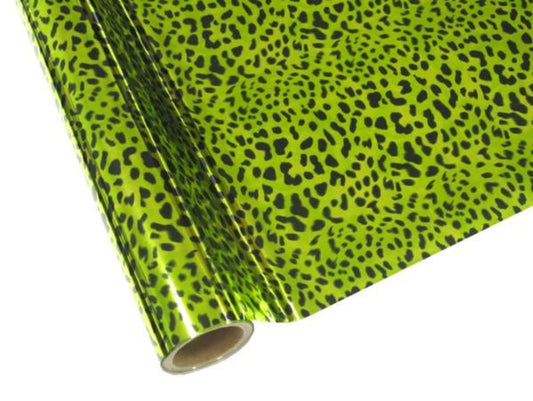 Leopard Green Metallic Foil- Rub On Metallic Foil by APS - Textile Friendly 