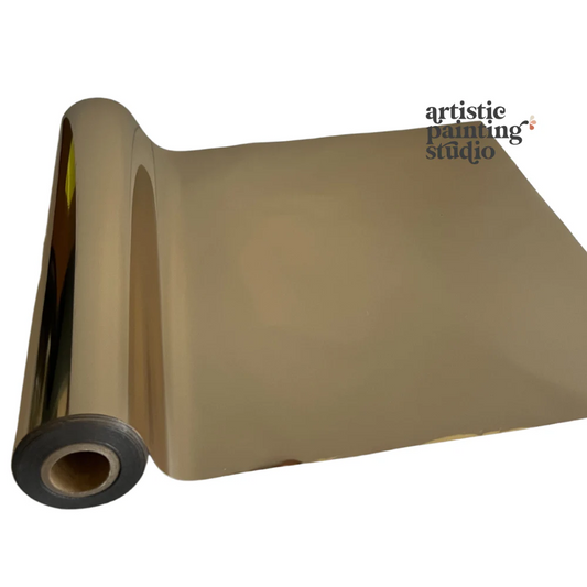 LIGHT ANTIQUE GOLD FOIL - Rub On Metallic Foil by APS - Textile Friendly