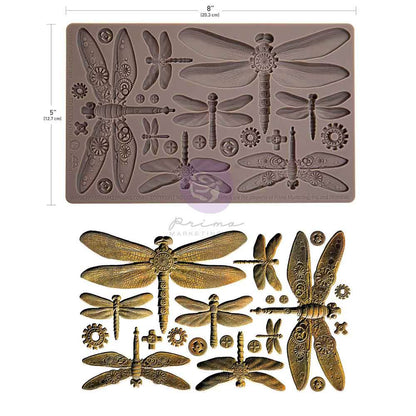 Machine Dragonflies - Decor | Food | Craft Mould  - Re-Design with Prima 8" x 5"