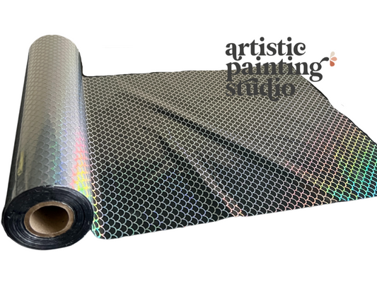MERMAID SCALES HOLOGRAM - Rub On Metallic Foil by APS - Textile Friendly
