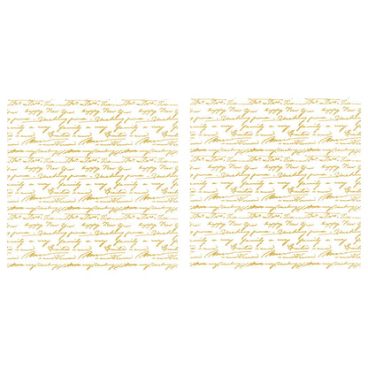 My Diary Gold - 31.5cm x 30cm x 2 Sheets - Hokus Pokus Rub On Decor Transfer Decal