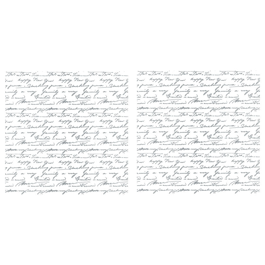 My Diary Silver - 30cm x 30cm x 2 Sheets - Hokus Pokus Rub On Decor Transfer Decal