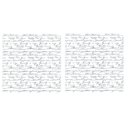 My Diary Silver - 30cm x 30cm x 2 Sheets - Hokus Pokus Rub On Decor Transfer Decal