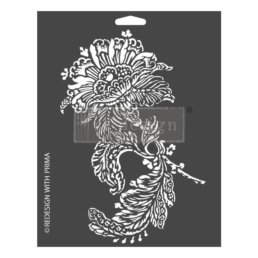 ADORED PAISLEY Decor Stencils 22.9cm x 30.5cm by ReDesign with Prima
