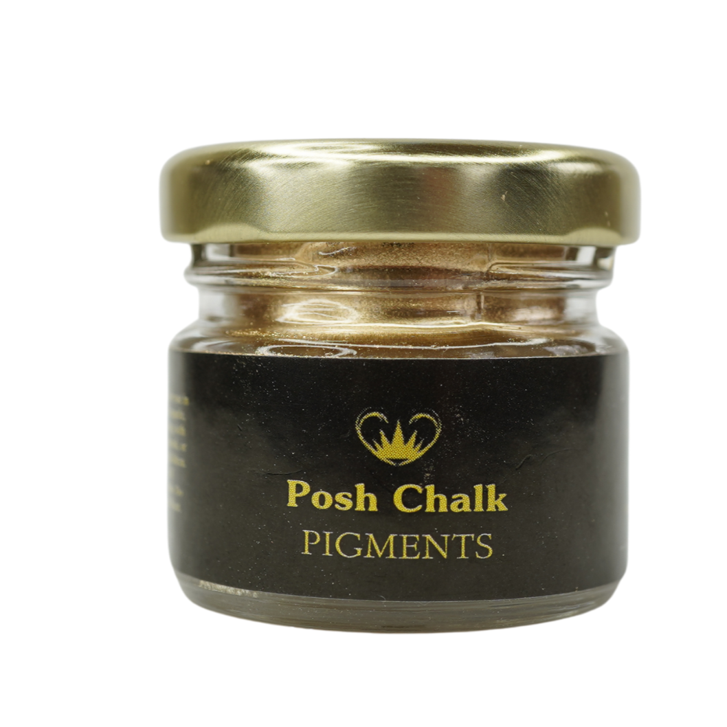 Pale Gold Metallic Pigment - Liquid Metal - 30ml - Posh Chalk