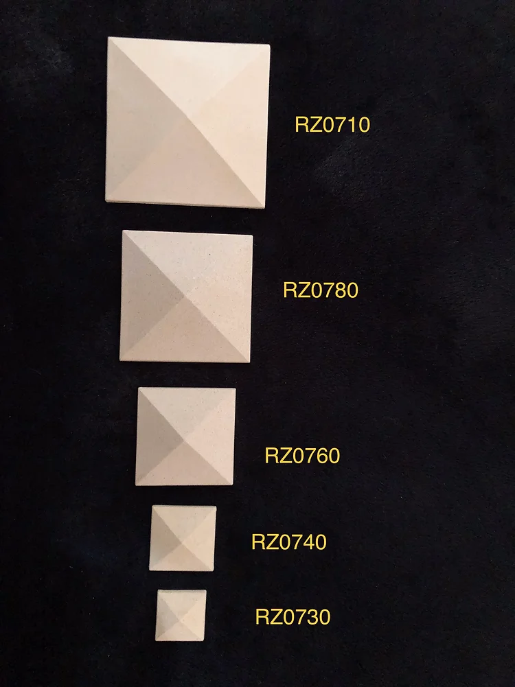 Heat Bendable Wood Pediments From Decocurve - Diamonds