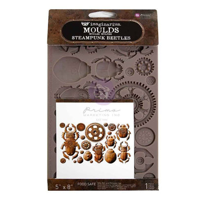 Steampunk Beetles - Decor | Food | Craft Mould  - Re-Design with Prima 8" x 5"