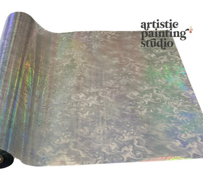 Swirly Twirly Transparent Foil - Rub On Metallic Foil by APS - Textile Friendly