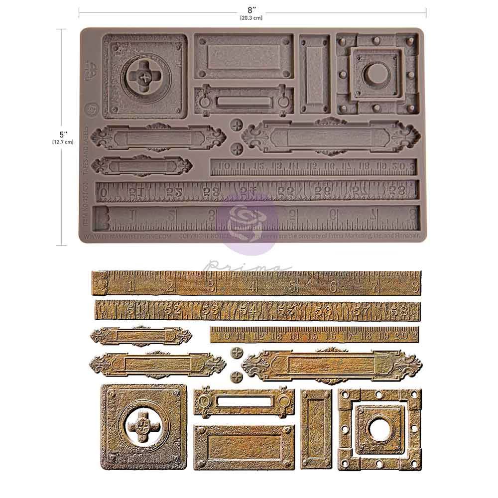 Tapes and Labels - Decor | Food | Craft Mould  - Re-Design with Prima 8" x 5"